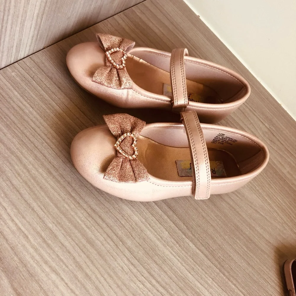 Rachel Shoes shimmery rose